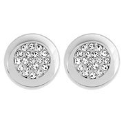 Stone Stud Pierced Earrings