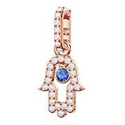 Swarovski Remix Collection Charm, Hamsa, Multi-colored, Rose gold plating