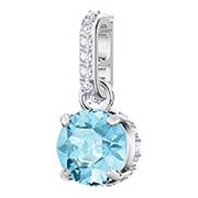 Swarovski Remix Collection Charm, March, Aqua, Rhodium plating