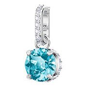 Swarovski Remix Collection Charm, December, Blue, Rhodium plating