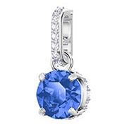 Swarovski Remix Collection Charm, September, Dark Blue, Rhodium plating