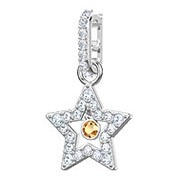 Swarovski Remix Collection Charm, Star, White, Rhodium plating