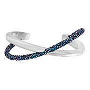 Crystaldust Cross Cuff, Blue