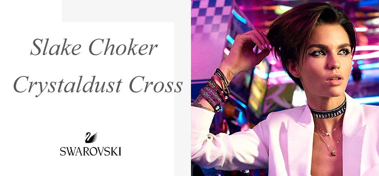 SWAROVSKI Jewellery:  Slake Choker and Crystaldust Cross