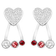 Duo Heart Pierced Earring Jackets