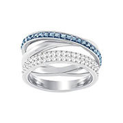 Hero Ring, Blue, Rhodium Plating