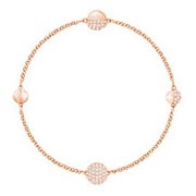 Swarovski Remix Collection Round Shape, White, Rose gold plating