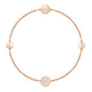 Swarovski Remix Collection Round Shape, White, Rose gold plating