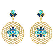 Cyan Pierced Earrings 