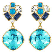 Cyan Pierced Earrings