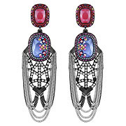Dark Clip Earrings