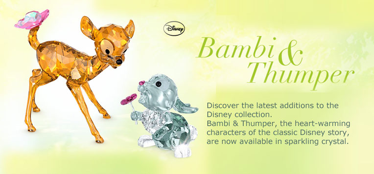 SWAROVSKI Crystal Disney Characters: Bambi & Thumper