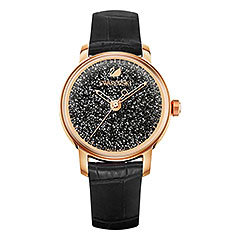 Crystalline Hours Watch, Black